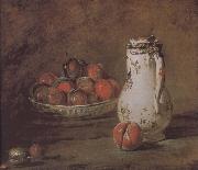 Jean Baptiste Simeon Chardin Loaded peaches and plums in a bowl of water Germany oil painting artist